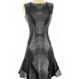 Diane Von Furstenberg dress size 2 black grey